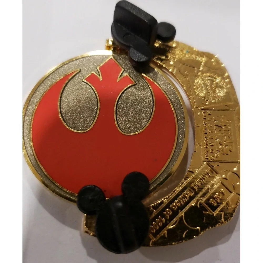 Disney‎ Pin Star Wars Weekends 2009 Symbols Rebel Alliance Luke Leia LE 69925
